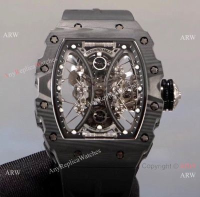 KV Factory Richard Mille RM53-01 Tourbillon Pablo Mac Donough Watch TPT Carbon Rubber Strap